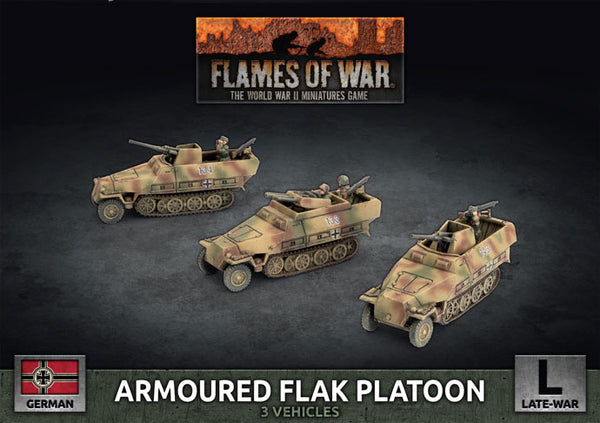 Sd Kfz 251 2cm / Triple 15mm Armoured Flak Platoon (3x Plastic)