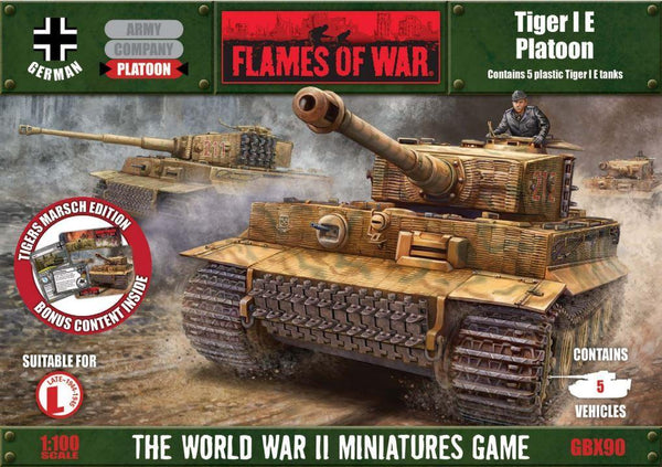 Tiger 1E Platoon (Plastics) Battlefront- Blitz and Peaces