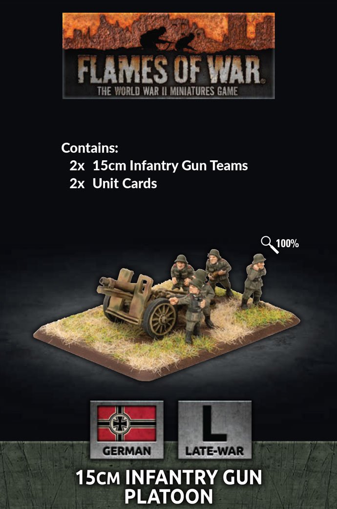 GE570 15cm Infantry Gun Platoon Battlefront- Blitz and Peaces