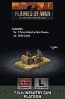 GE579 7.5cm Infantry Gun Platoon Battlefront- Blitz and Peaces