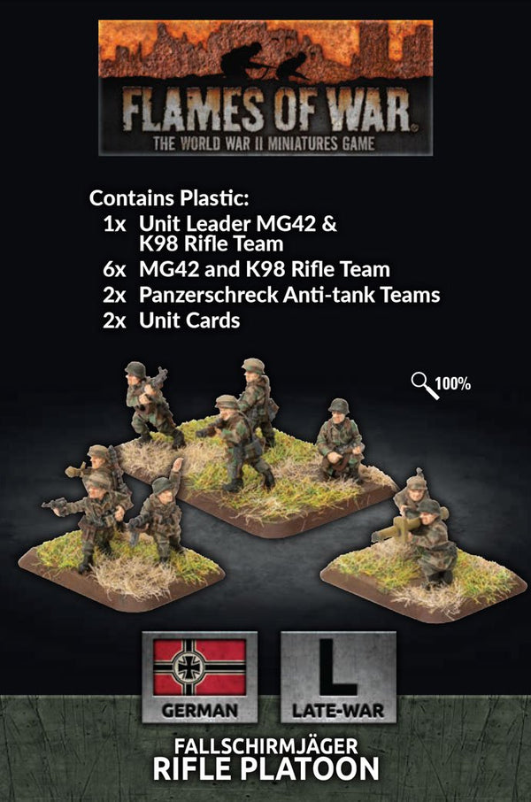 GE768 Fallschirmjager Platoon (plastic) Battlefront- Blitz and Peaces