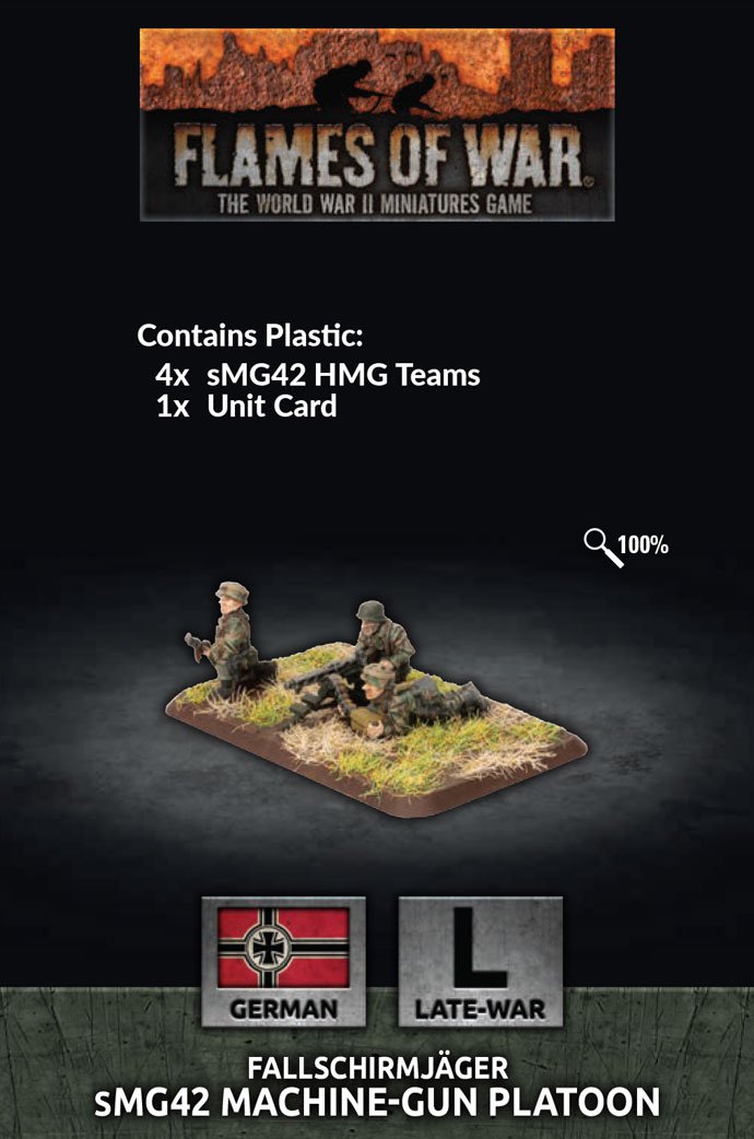 GE770 Fallschirmjager HMG Platoon Battlefront- Blitz and Peaces