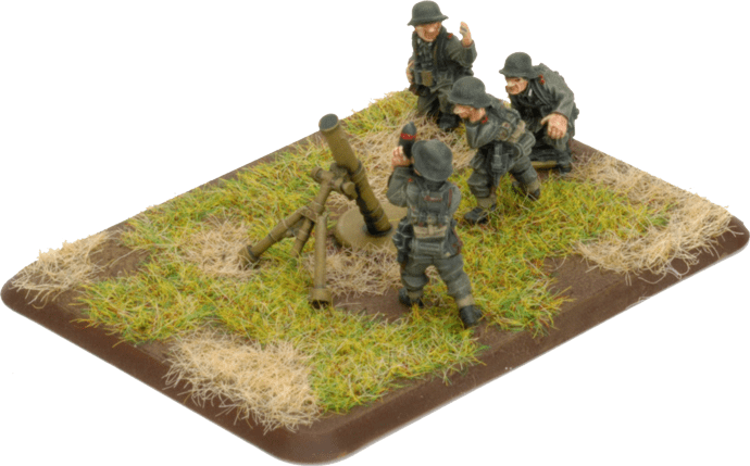 GE771 12cm Mortar Platoon (x4 Plastic) Battlefront- Blitz and Peaces