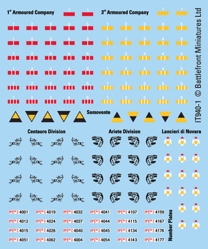 Italian Decals (x4)