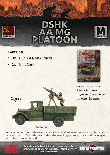 SBX38 DShK AA MG Platoon Battlefront- Blitz and Peaces