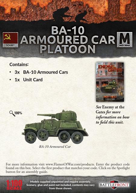 SBX46 BA-10 Armoured Car Platoon Battlefront- Blitz and Peaces