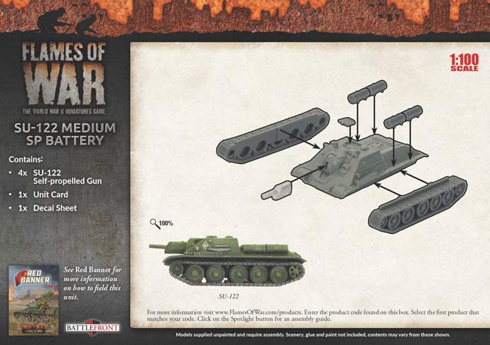 SBX60 SU-122 Medium SP Battery Battlefront- Blitz and Peaces