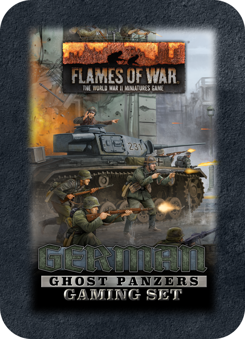 German Ghost Panzers Gaming Set (x20 Tokens, x2 Objectives, x16 Dice)
