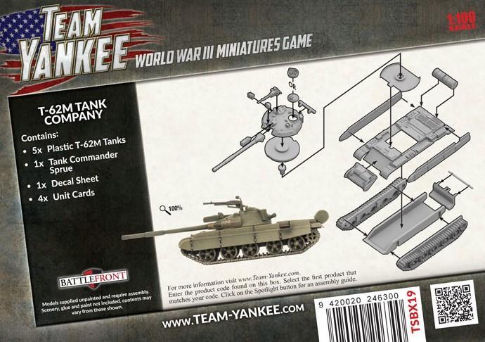 TSBX19 T-62M Tank Company (5 tanks) Battlefront- Blitz and Peaces