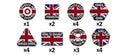 TTK04 Team Yankee British Token Set Battlefront- Blitz and Peaces