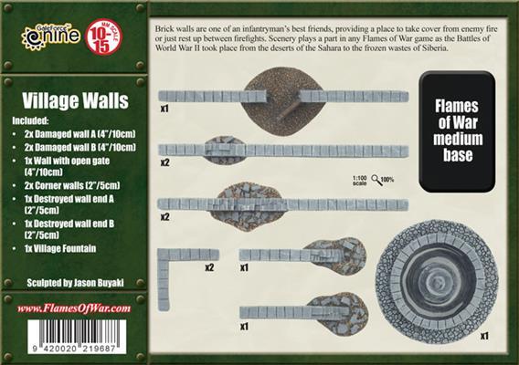 BB168 Village Walls Battlefront- Blitz and Peaces