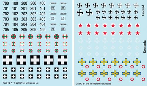 GE943 AXIS ALLIES DECALS