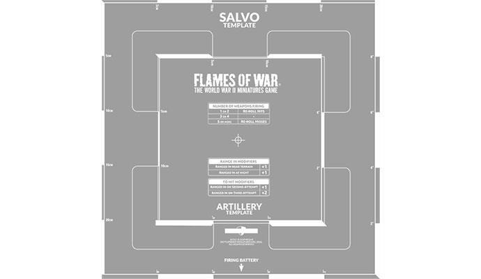 AT011 Salvo Template (Etched) Battlefront- Blitz and Peaces