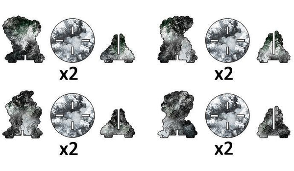 AT006 Smoke Bombardment Markers Battlefront- Blitz and Peaces