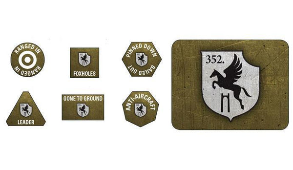 GSO900 352. Infantry Division Tokens and Objectives - Limited Battlefront- Blitz and Peaces