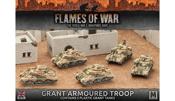 BBX37 Grant Armoured Troop (Plastic) Battlefront- Blitz and Peaces