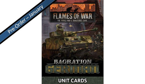 FW267U Bagration: German Unit Cards (70x Cards)