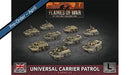BBX55 Universal Carrier Patrol (Plastic) Battlefront- Blitz and Peaces