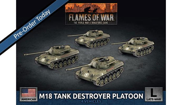 UBX93 M18 Hellcat (76mm) Tank Destroyer Platoon (x4 Plastic)