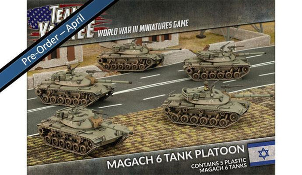 TIBX02 Magach 6 Tank Platoon (Plastic) Battlefront- Blitz and Peaces