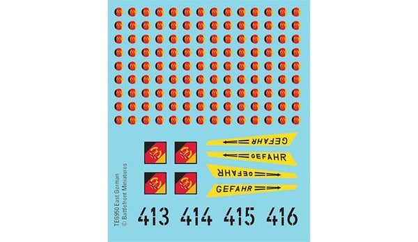 TEG950 East German Decals Battlefront- Blitz and Peaces