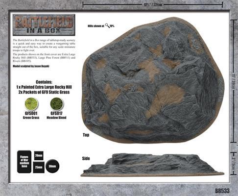 BB533 Extra Large rocky Hill Battlefront- Blitz and Peaces