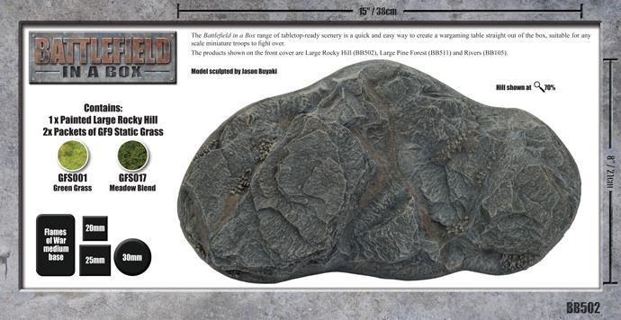 BB502 Large Rocky Hill Battlefront- Blitz and Peaces