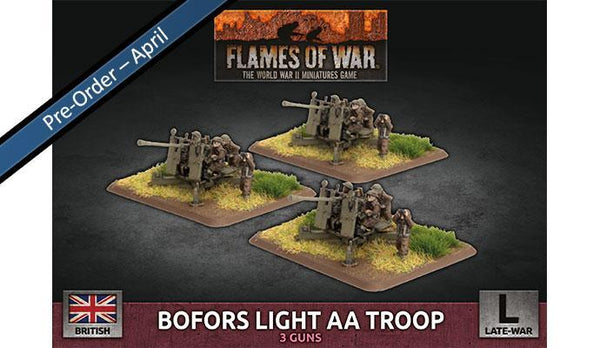 BBX65 Bofors Light AA Troop (Plastic) Battlefront- Blitz and Peaces