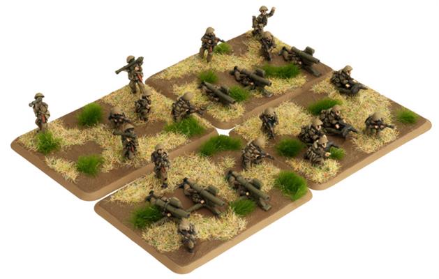 TEG706 East German Mot-Schutzen Heavy Weapons (33 figures) Battlefront- Blitz and Peaces