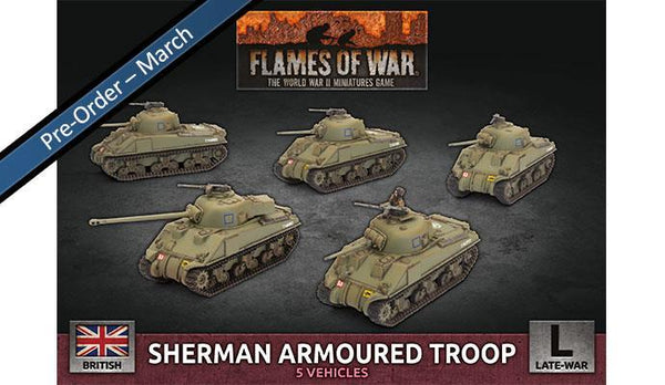 BBX60 Sherman Armoured Troop (Plastic) Battlefront- Blitz and Peaces