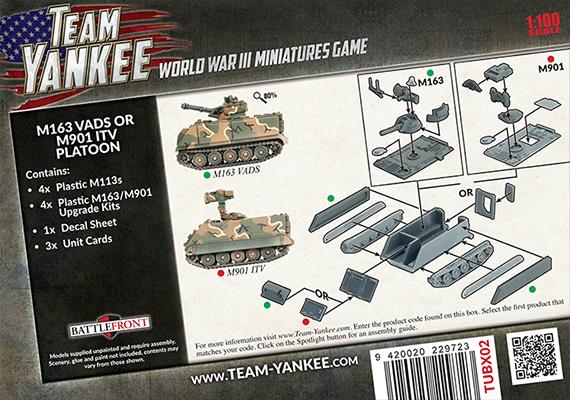 TUBX02 M163 VADS or M901 ITV Platoon (Plastic)