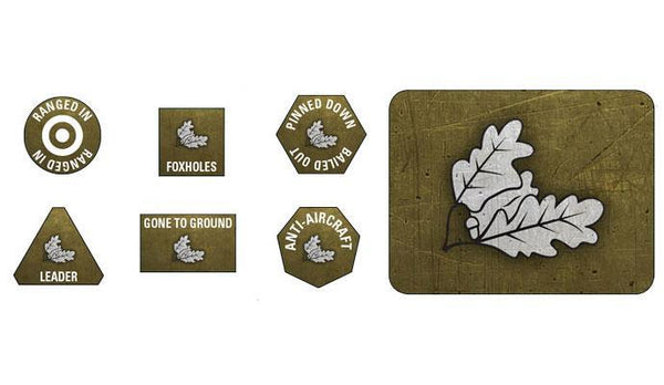 GSO901 716. Infantry Division Tokens and Objectives - Limited Battlefront- Blitz and Peaces
