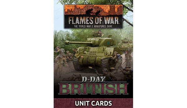 FW264U D-Day: British Unit Cards Battlefront- Blitz and Peaces