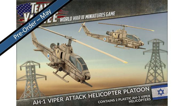 TIBX09 AH-1 Viper Attack Helicopter Platoon (Plastic) Battlefront- Blitz and Peaces