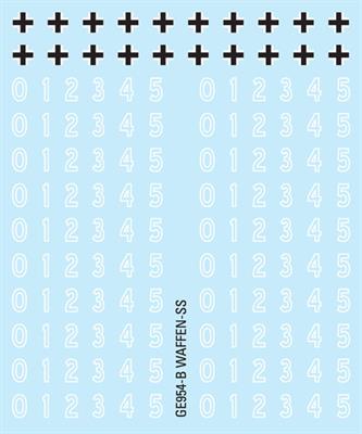 GE954 Waffen-SS Decal Set (x4)