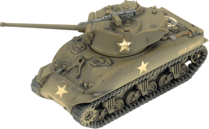 UBX69 M4 Sherman Tank Platoon (Plastic) Battlefront- Blitz and Peaces