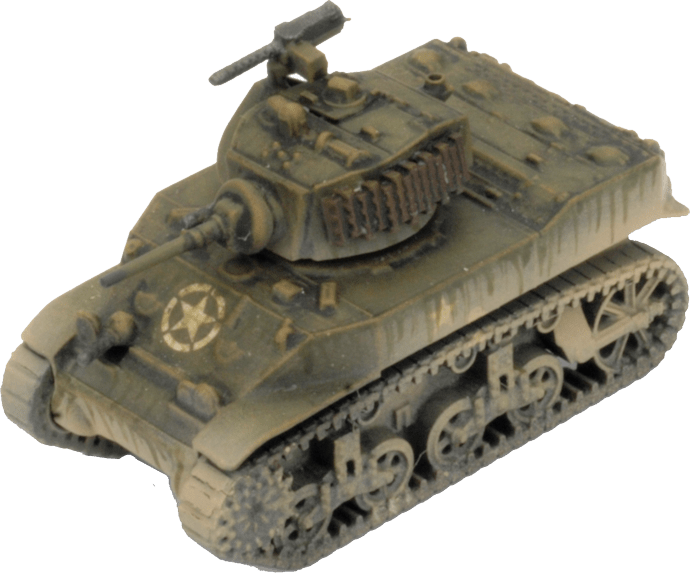 UBX70 M5 Stuart Light Tank Platoon (Plastic) Battlefront- Blitz and Peaces