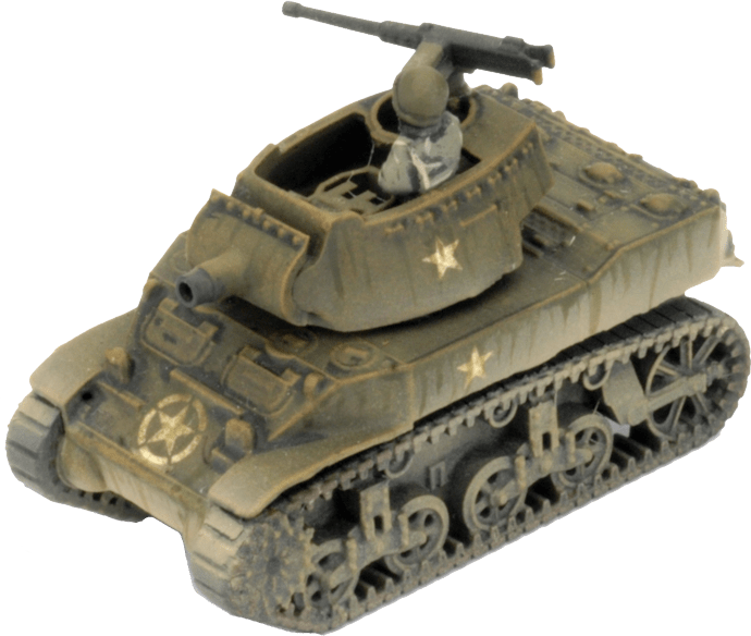 UBX70 M5 Stuart Light Tank Platoon (Plastic) Battlefront- Blitz and Peaces