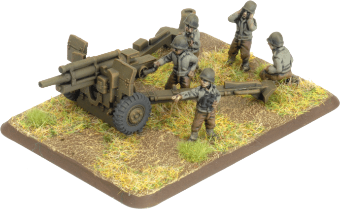 UBX77 105mm Field Artillery Battery (Plastic) Battlefront- Blitz and Peaces