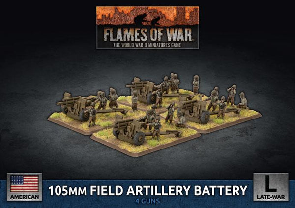 UBX77 105mm Field Artillery Battery (Plastic) Battlefront- Blitz and Peaces