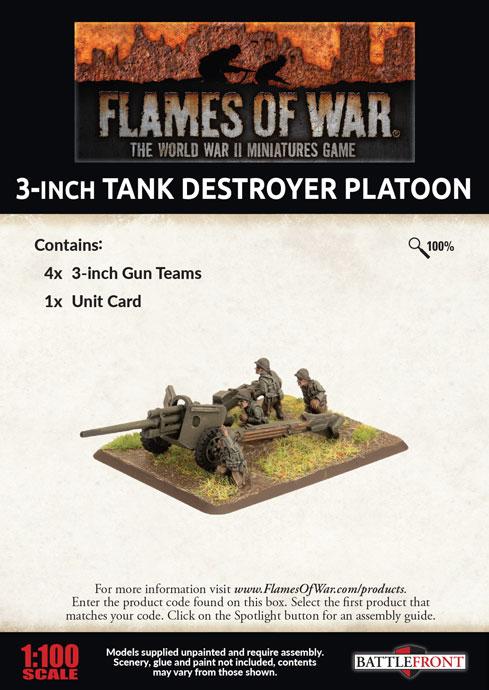 UBX80 3 inch Towed Tank Destroyer Platoon Battlefront- Blitz and Peaces