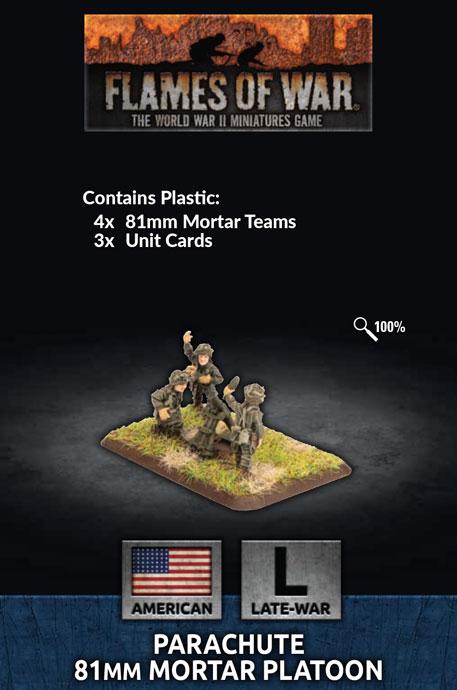 US794 Parachute Mortar Platoon (Plastic) Battlefront- Blitz and Peaces