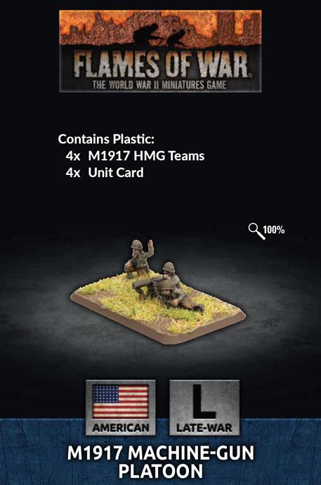 US805 M1917 Machine-gun Platoon (Plastic) Battlefront- Blitz and Peaces