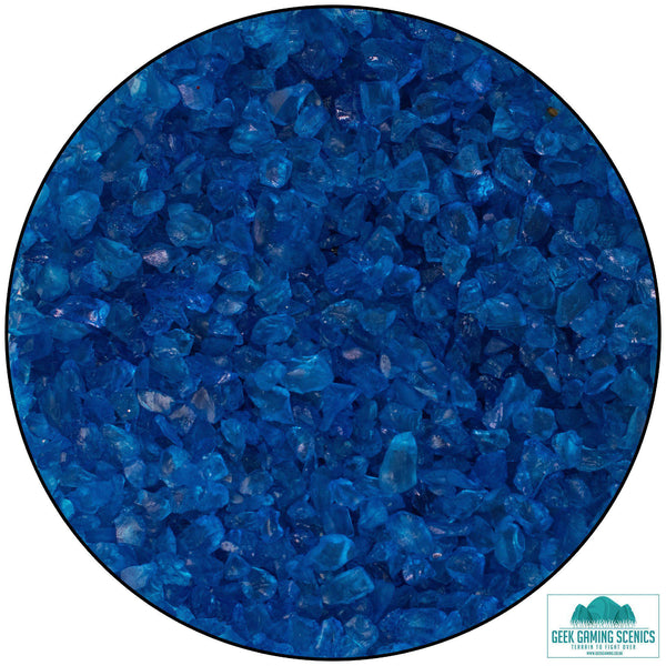 Glass Nuggets 2-4 mm blue 
(230ml)
