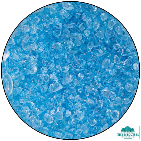 Glass Nuggets 2-4 mm Light Blue 
(230ml)
