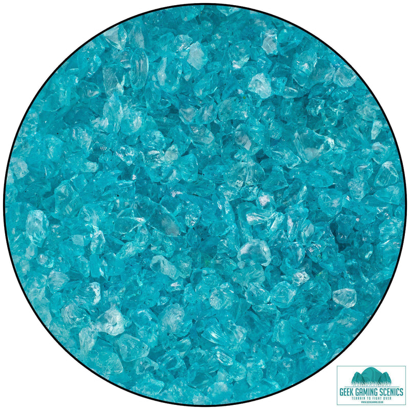 Glass Nuggets 2-4 mm turquoise 
(230ml)