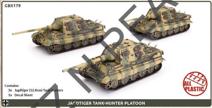 Jagdtiger (12.8cm) Tank-Hunter Platoon (3x Plastic)