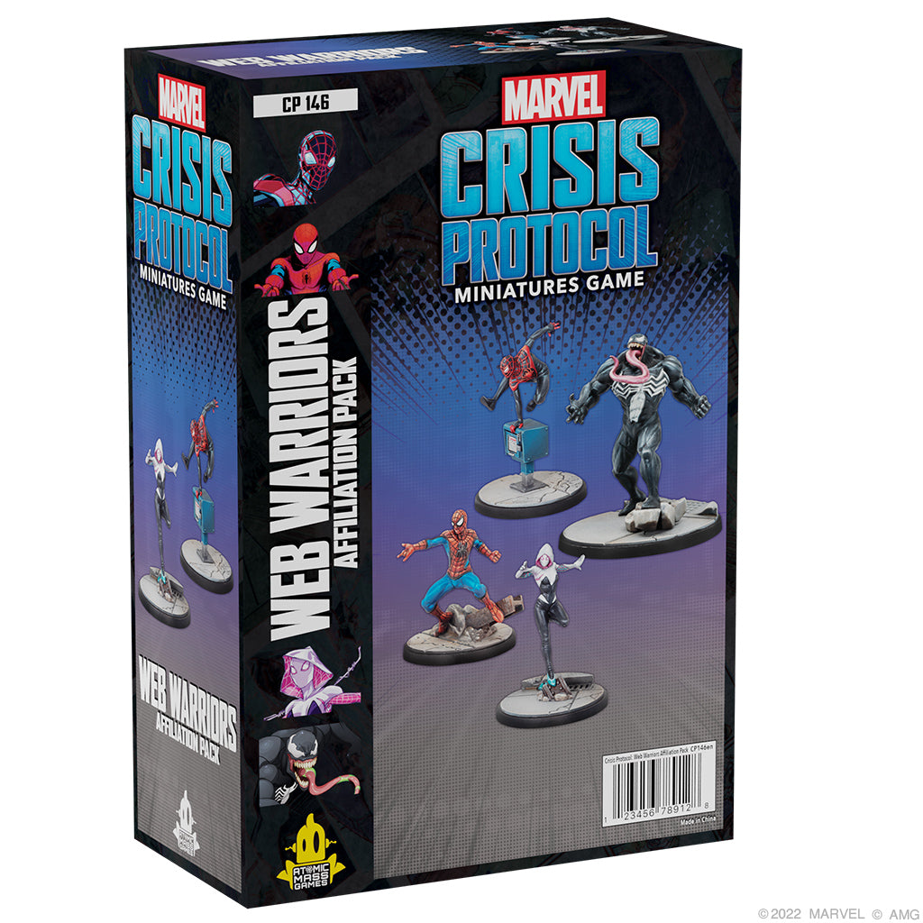 Atomic Mass Games MARVEL CRISIS PROTOCOL WEB WARRIORS AFFILIATION PACK EN
