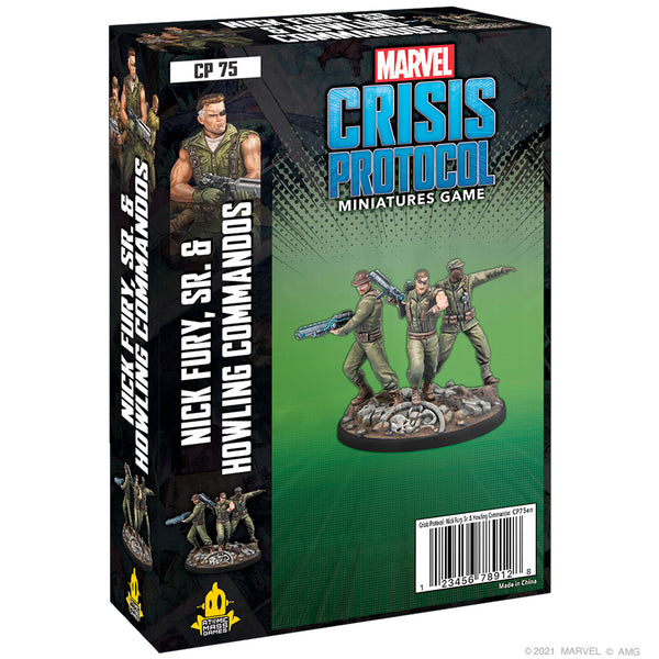 MARVEL CRISIS PROTOCOL NICK FURY SR. &amp; HOWLING COMMANDOS EN