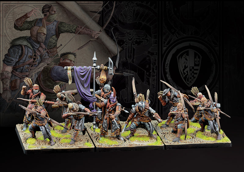 Conquest: The Hundred Kingdoms - Militia Bowmen Miniature Set (12 Plastic Figures, Assembly Required)